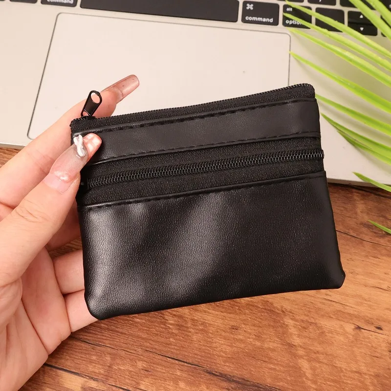 محفظة عملات معدنية صغيرة جديدة لعام 2025، محفظة جلدية بسيطة ومحمولة فائقة النعومة، محفظة صغيرة كلاسيكية للعملات المعدنية لكل من الرجال والنساء #2