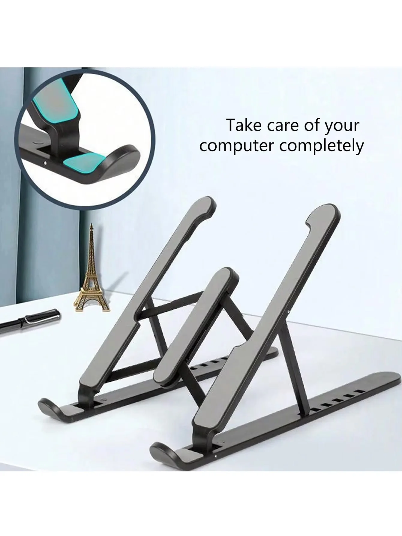 Foldable laptop stand, adjustable portable laptop stand, suitable for Macbook, Huawei tablet stand, 13, 14, 15.6 inch stand acce