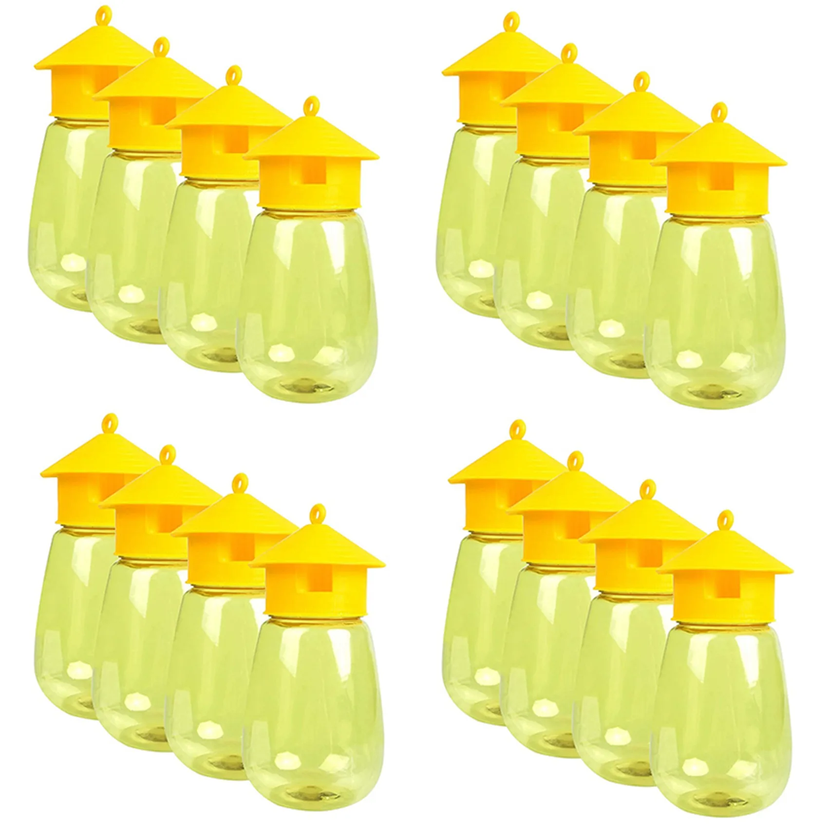 

ABAH-16 Pack Многоразовые ловушки для мух, ловушки для фруктовых мух, ловушки для мух на открытом воздухе