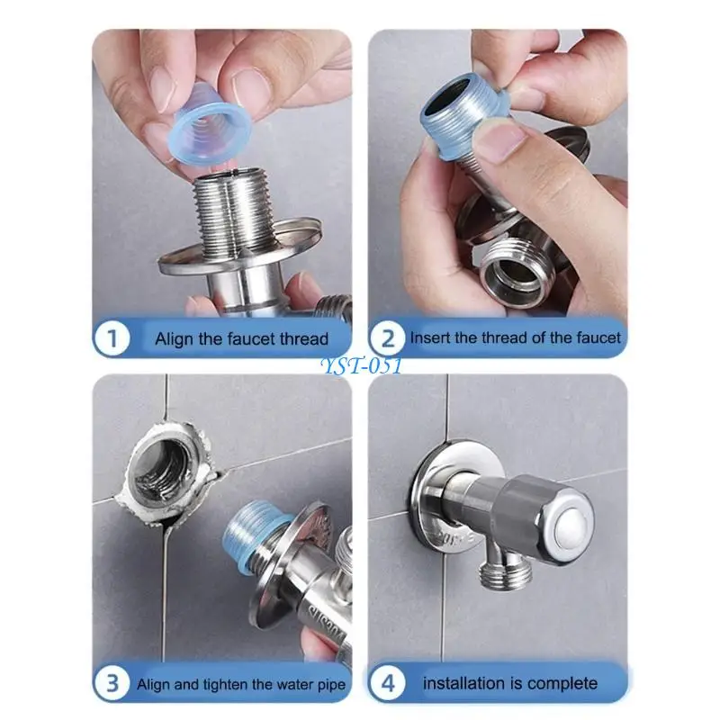 E15A Home Hardware Silicone Seal Tape Quick Installation Sealing Gaskte Temperature Resilient Water Tight Seal for Plumbing