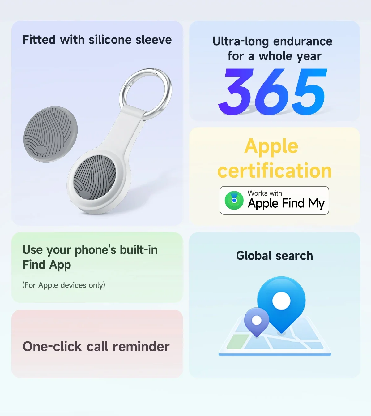

Finder Security SmartTrack Link Smart Tag With Apple Find My Key Bluetooth GPS Tracker For Earbud Luggage MFi Finder IOS