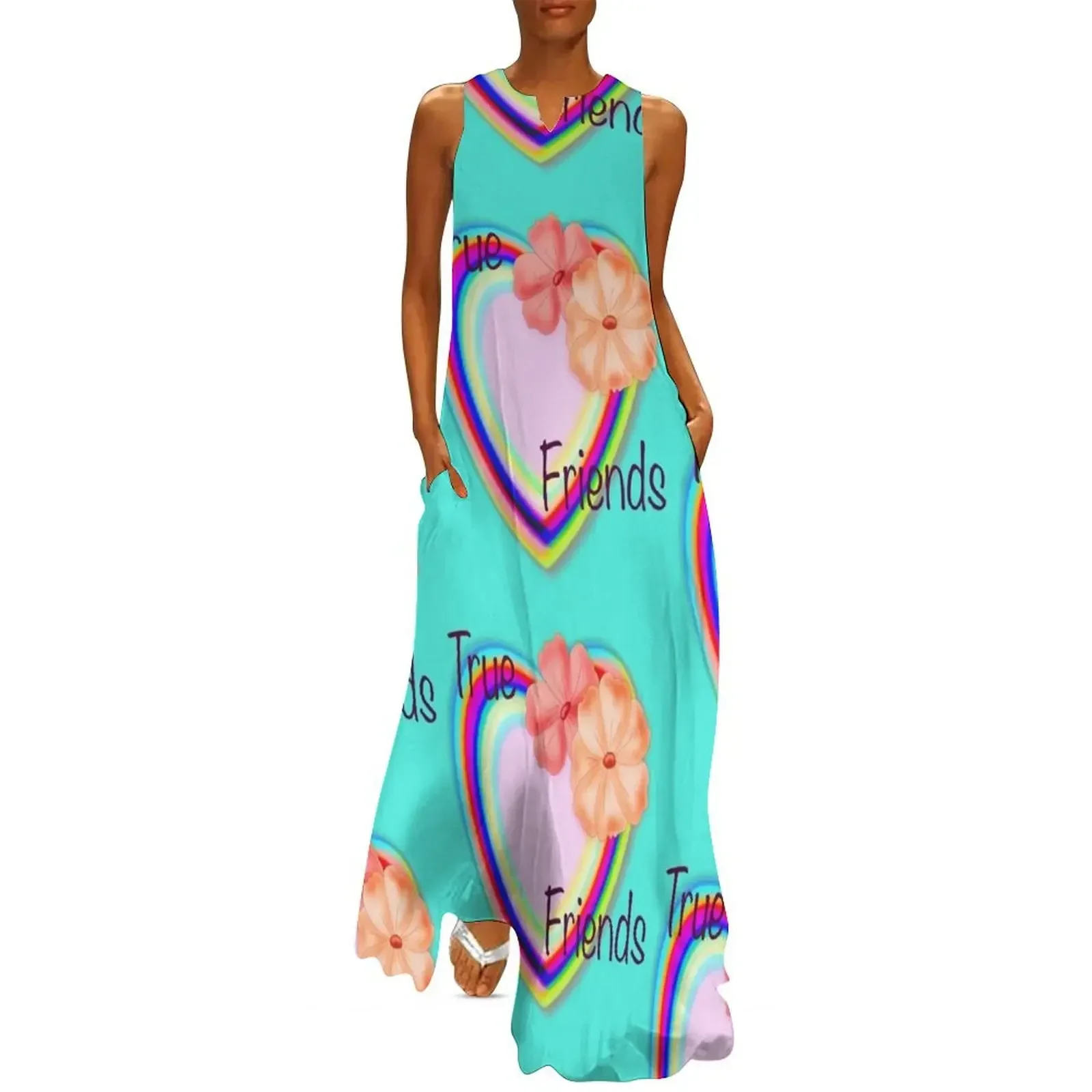 

True Friends Long Dress Prom gown women's evening dresses Woman dresses prom clothes Dress
