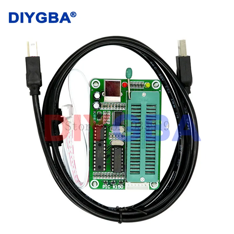 PIC K150 Programmer Microchip PIC MCU Microcore Burner USB Downloader PIC Microcontroller USB Automatic Programming + ICSP cable