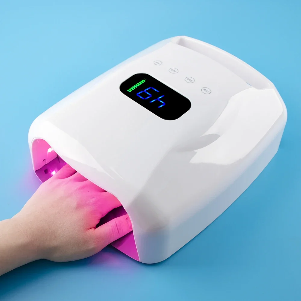 

Luxury Manicure 96W Uv Led Lamp Salon Tools Portable Led Nail Gel Dryer Professional Cordless Curing Uv Nail Quick Dry Light