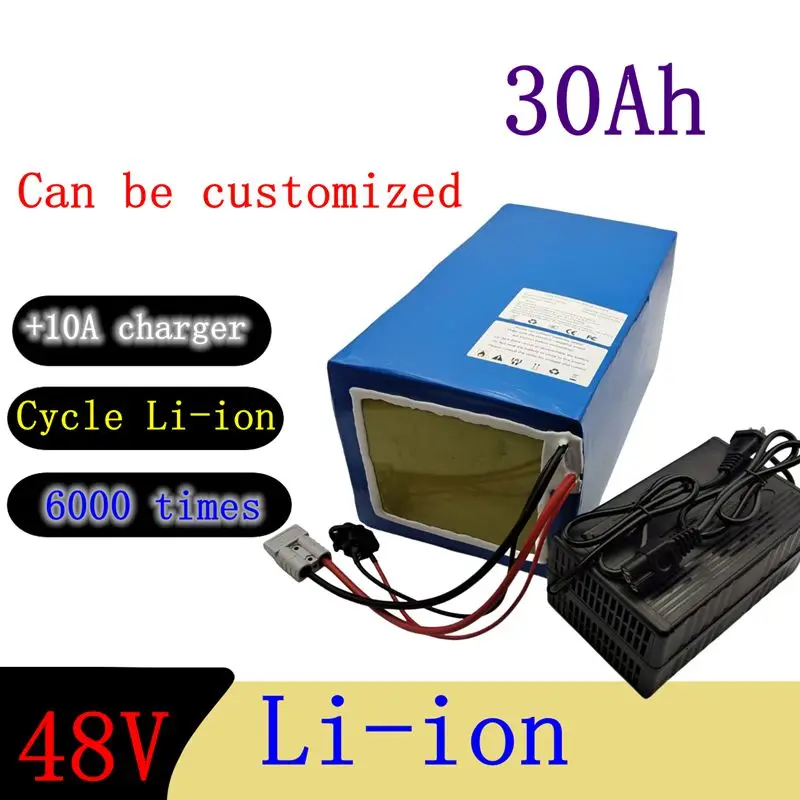 

New 13S6P 48V 30Ah 21700 lithium-ion battery pack built-in BMS for high-power 0-2000W electric tool high-capacity battery