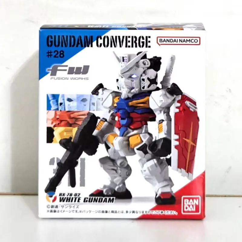 Nouveau Bandai Original Shokugan Gundam Fw Converge 28 blanc Gundam Oor Zaku Gm figurine modèle Kit jouet à collectionner Anime cadeau