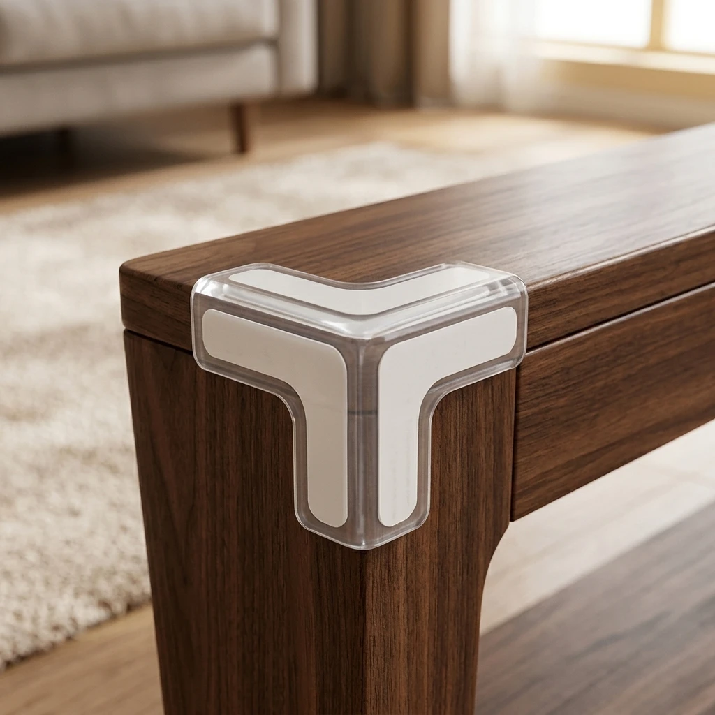 Transparent TPU Cushioning Corner Guard For Furniture Childproofing