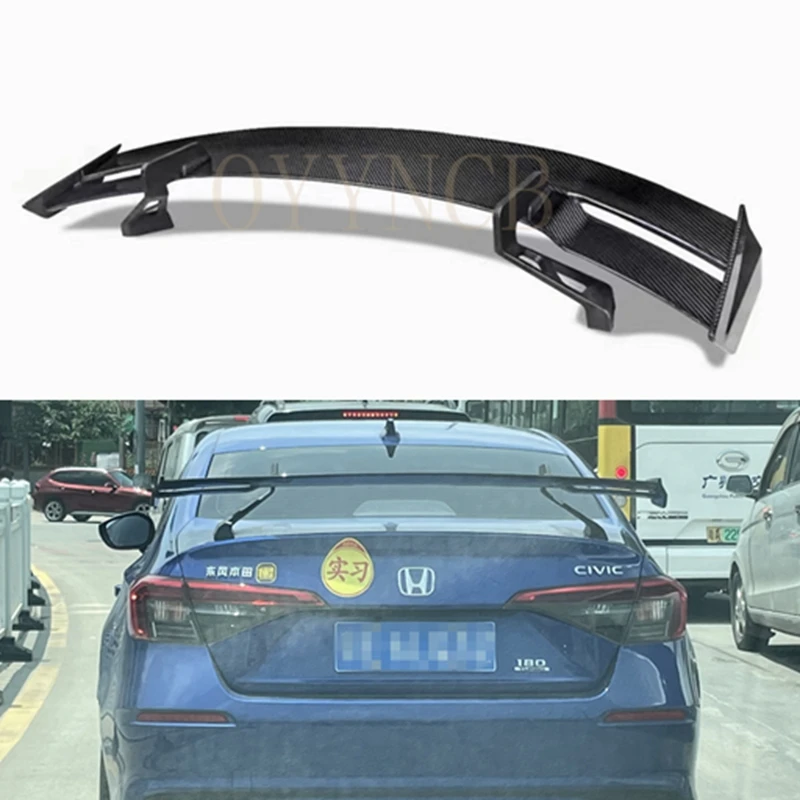 

For Honda Civic 11th Generation 2021 2022 Car High Quality Rear Trunk Spoiler Wing Carbon fiber Trunk Lip