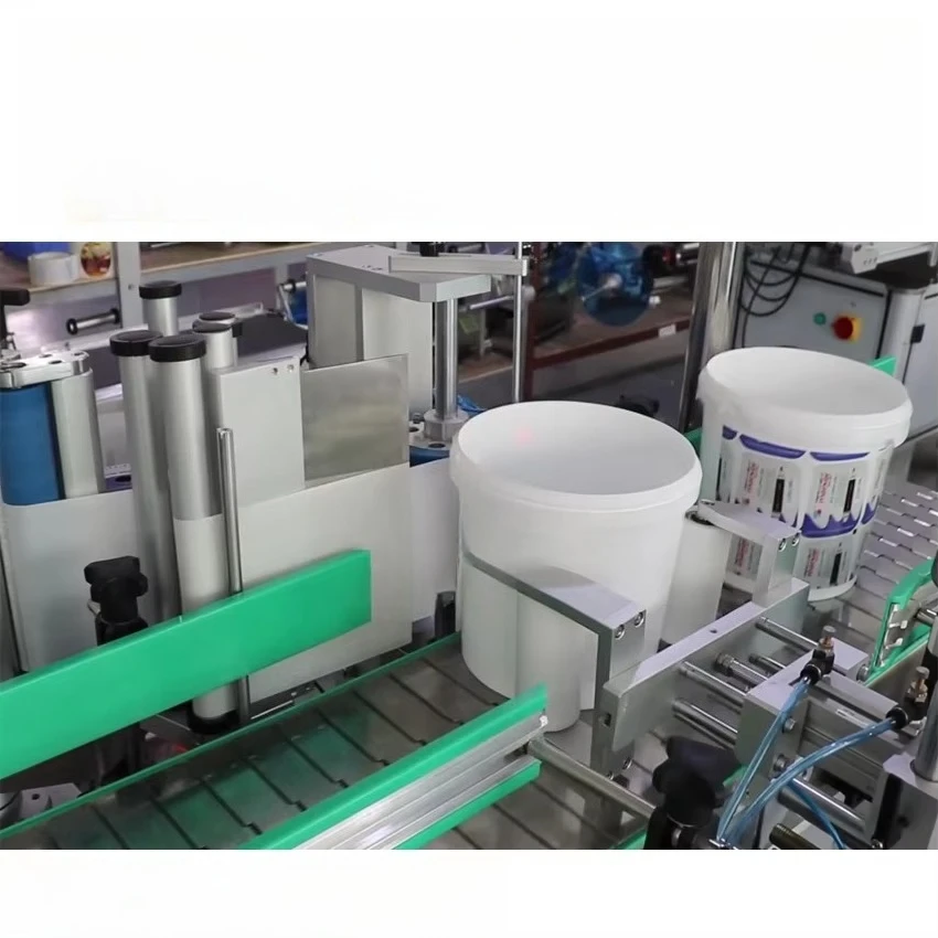 Chemical Barrel 5 Gallon Round Bottle Sticker Labeling Machine Food Application Packaging Labeling Machine