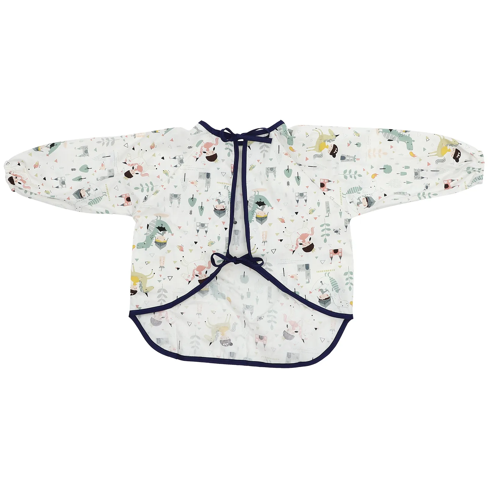 

Waterproof Bibs for Boy Smock Toddler Baby Complementary Eating Food Feeding Apron Little