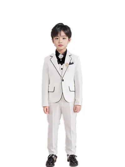 

Boys Formal Suit Set Kids Classical Blazer Slim Fit Prom Suit Kids White Baptism Wedding Suit Children Ceremony Tuxedo Dress