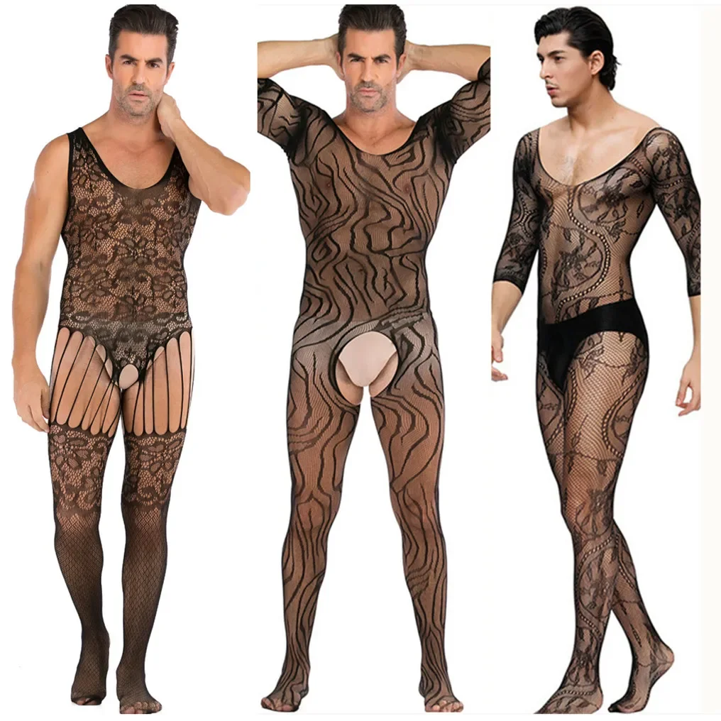 

Sexy lingerie hot Appeal teddy bodysuits man netting body stocking porno cosplay fun underwear sexy costumes intimates man hose