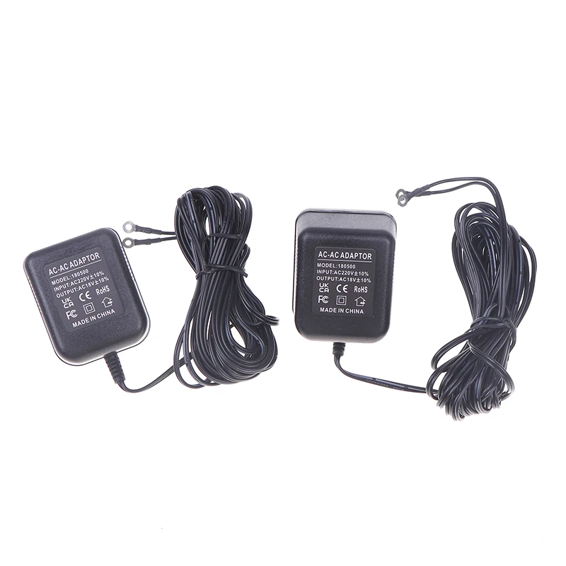 Adaptador de corriente de 18V CA, cargador de transformador para Wifi, timbre de vídeo inteligente, cámara, timbre de puerta, anillo de intercomunicación, 220V, enchufe estadounidense y europeo