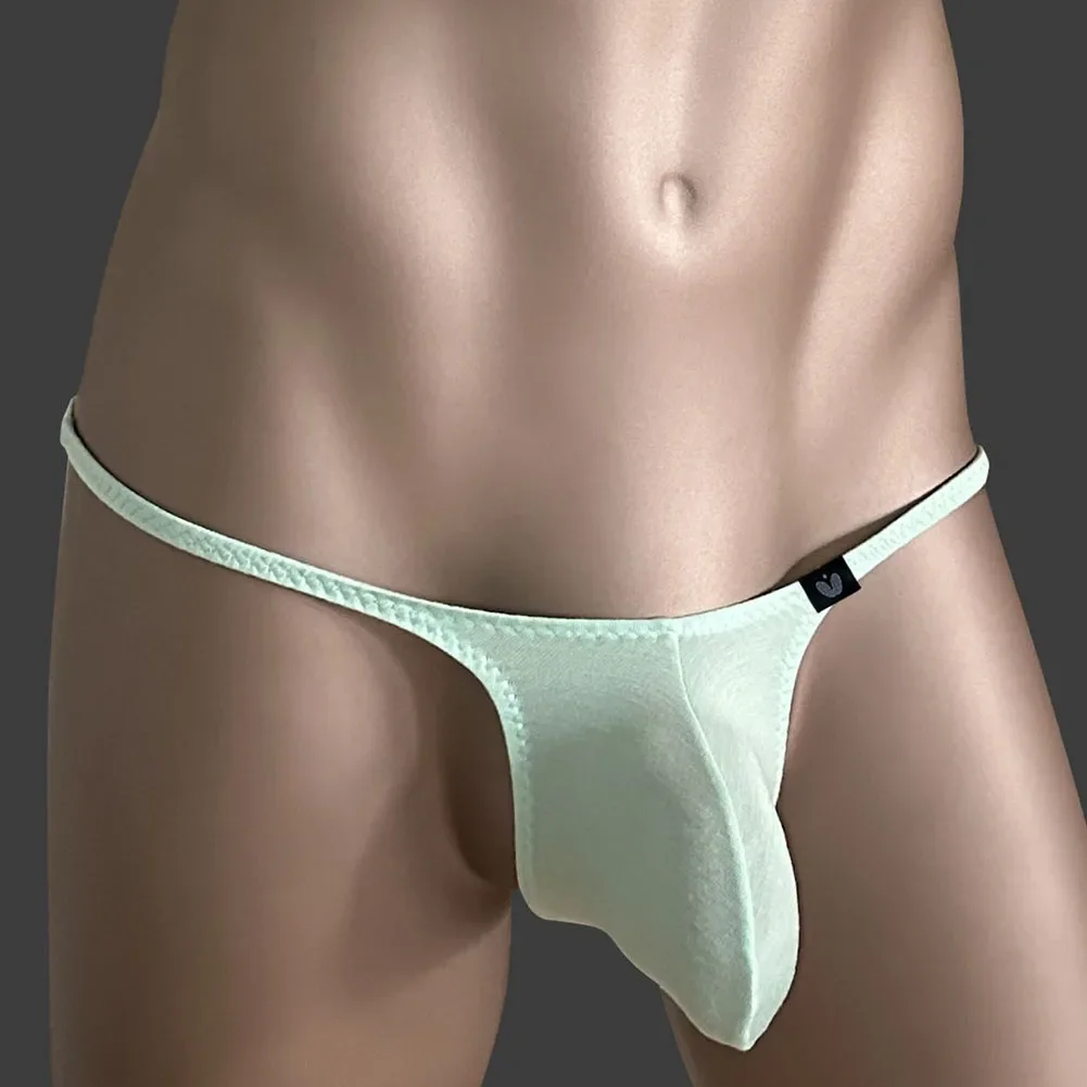 Micromini-ropa interior Sexy para hombre, Tanga Modal, bragas con bolsa para bulto, suspensorio de realce de caderas