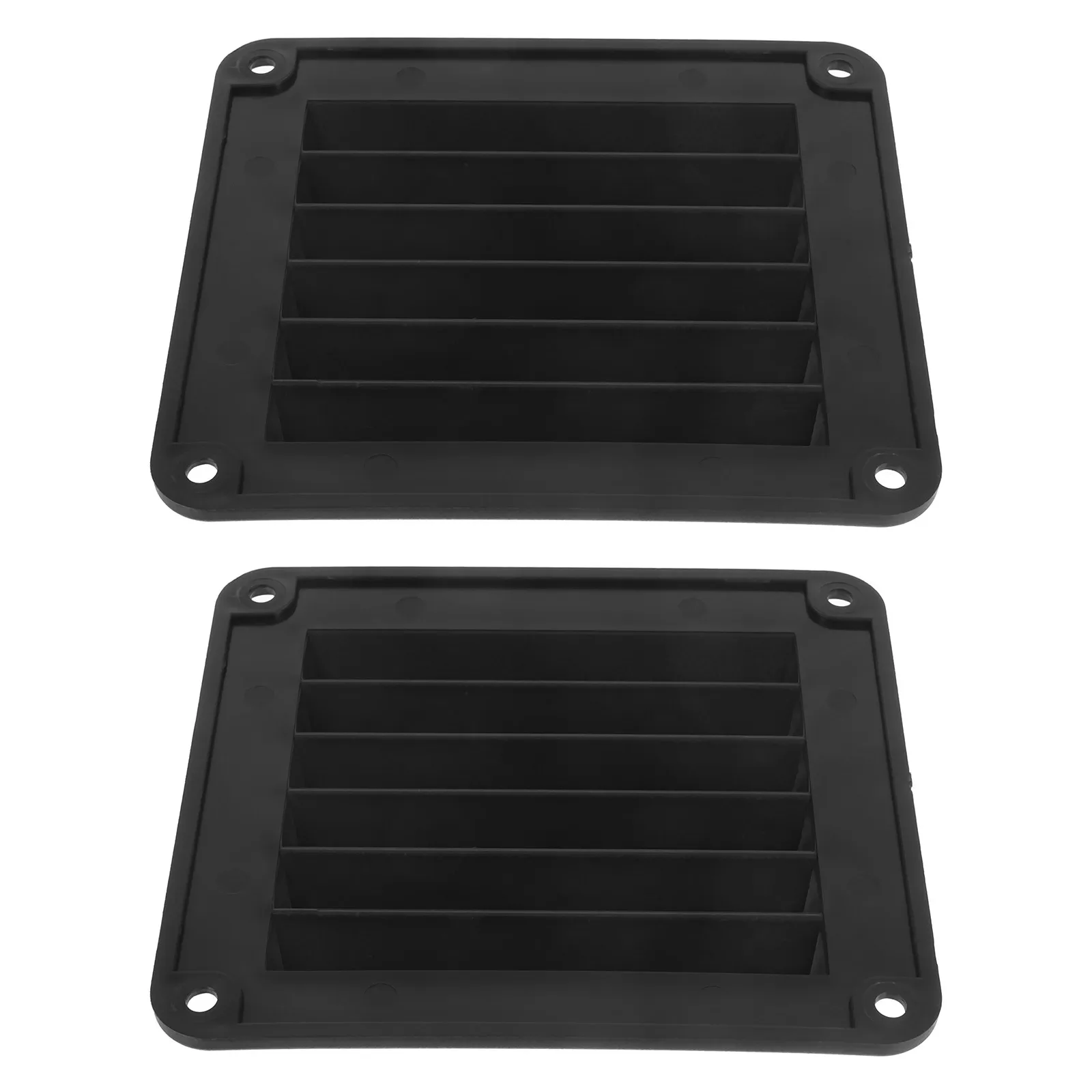 

2Pcs Marine Ventilation Outlet Square Louvered Air Vent Grille Durable Airflow Vent Cover for Boat Rv Yacht Camper
