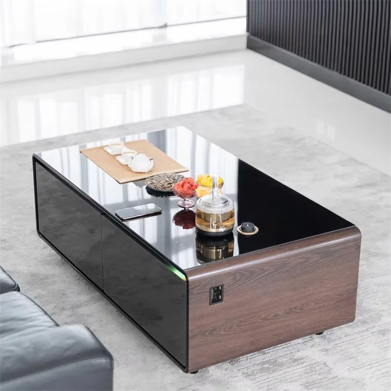 

Multifunctional refrigerator Mini-bar Smart with music speaker Wireless charging Coffee table Refrigerator