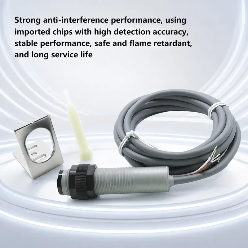 FOTEK Yangming M18 CDR-10X-30X-60X Four Wire NPN PNP Normally Open Diffuse Reflection Photoelectric Switch Sensor