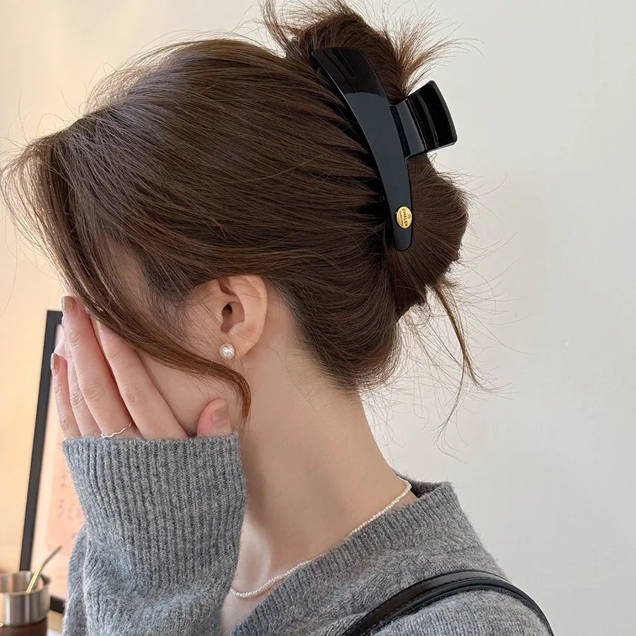 Large Shark Hair Claw Clip  Premium for Back Head Updo Summer New Fashion Daily Home
