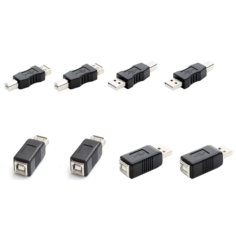 USB 2.0 A หญิงถึง USB B พิมพ์ตัวแปลงอะแดปเตอร์ชายพิมพ์ตัวแปลงอะแดปเตอร์ USB 2.0