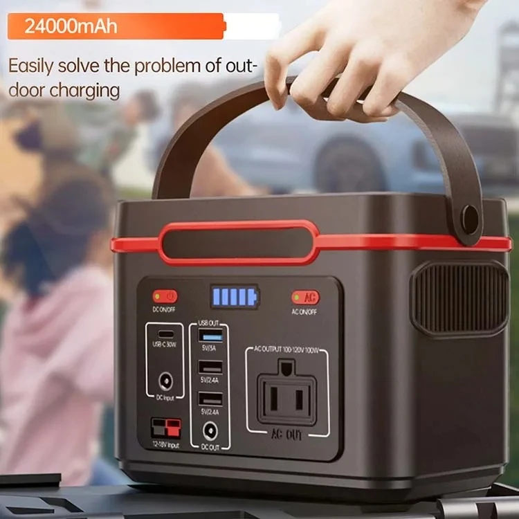 88.8Wh Outdoor Solar Generator 100W Portable Power Station Outdoor Lithium Battery Power Station 100W