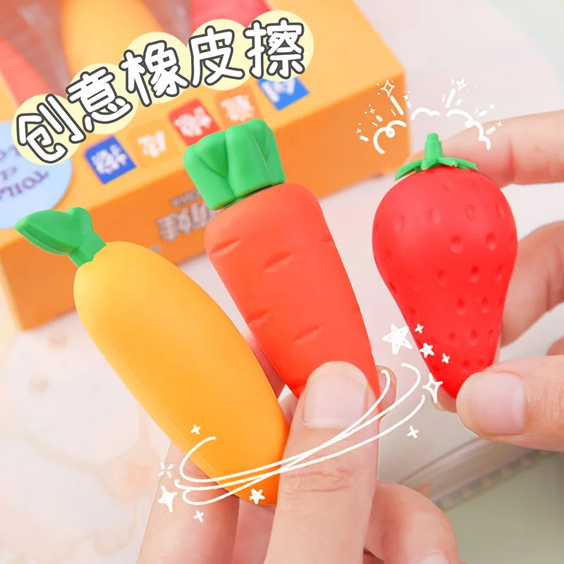 Creative Internet celebrity student fruit eraser Children's large test Art drawing eraser error-correcting pencil eraser