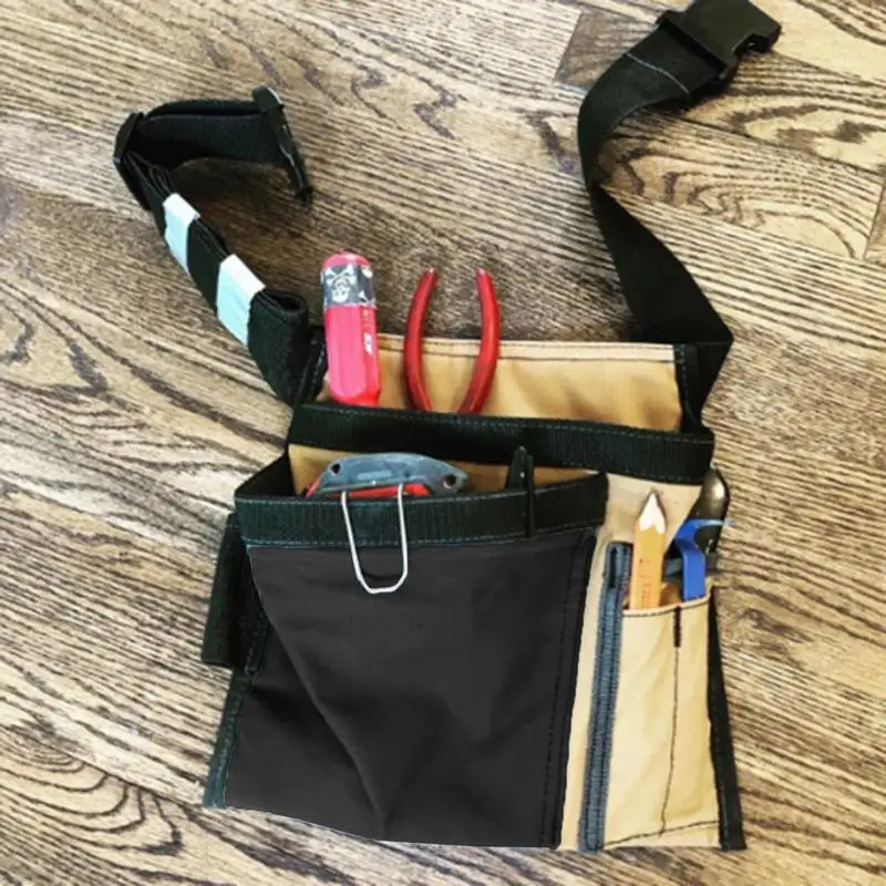 Electrician Tools Belt Storage Bag Waterproof Screwdriver Holster Work Waist Bag Working Belt Tool Holder Drill Organizer Pouch