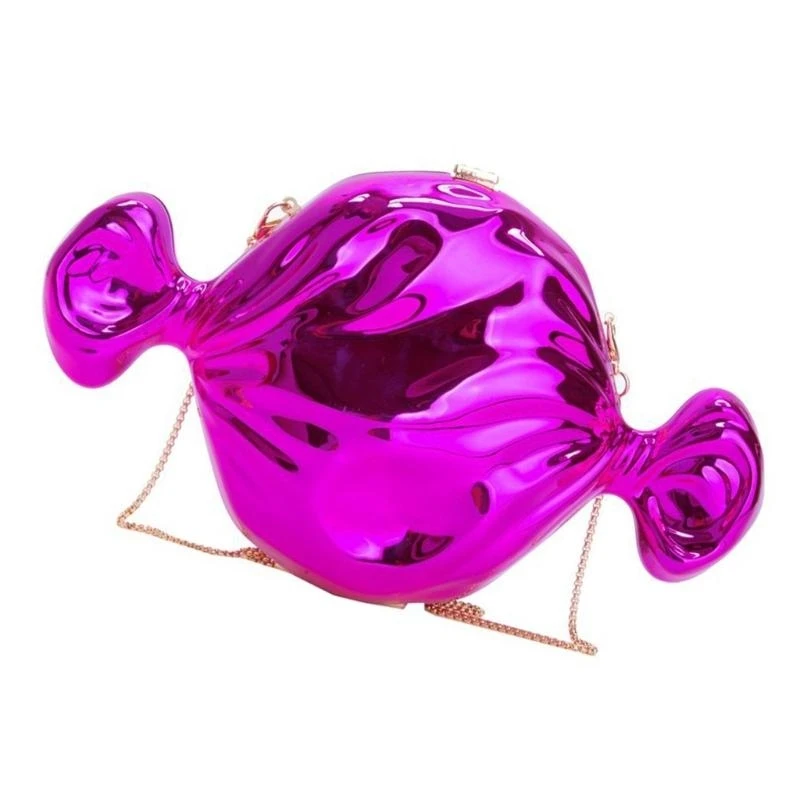 

G5AE Elegant Wedding Dinner Acrylic Clutch with Candy Chain Strap Handbag