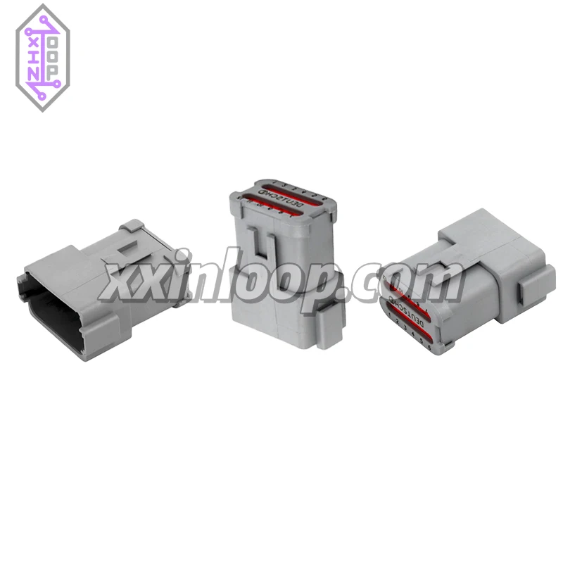 

DT04‐12PA‐CE01 12-позиционный герметичный корпус автомобильной розетки Deutsch DT с шагом 4,44 мм от провод 13 А IP68 / IP6K9K