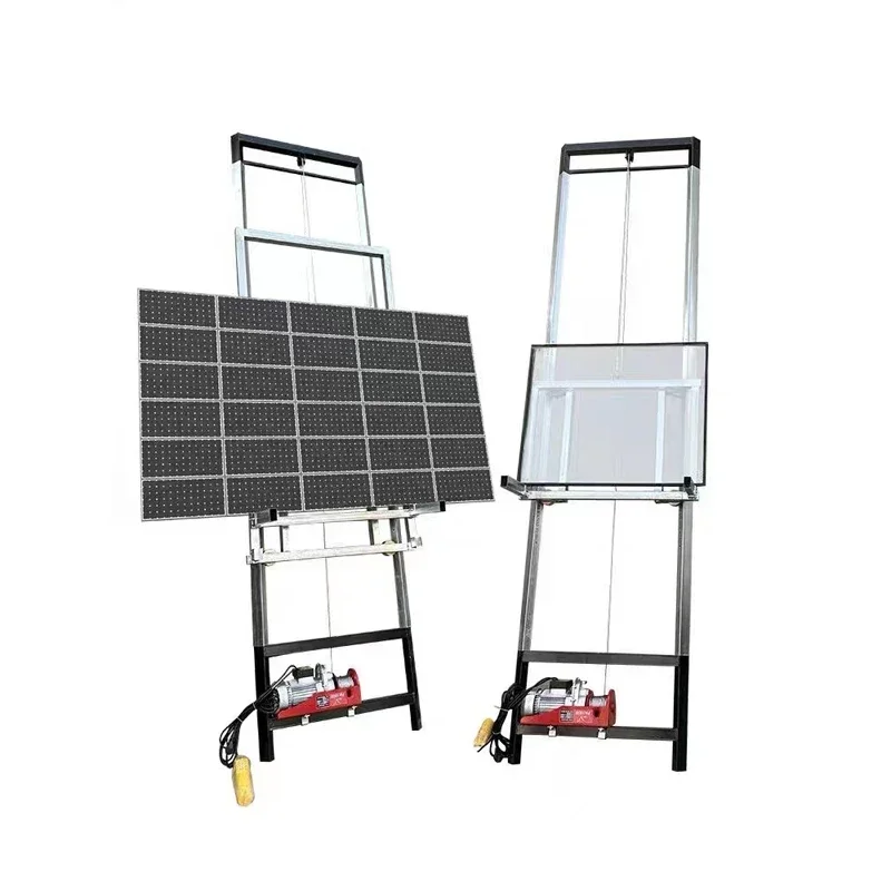 Safety Solar  Ladder Lift  PV Modules Installation Ladder Hoist 18m