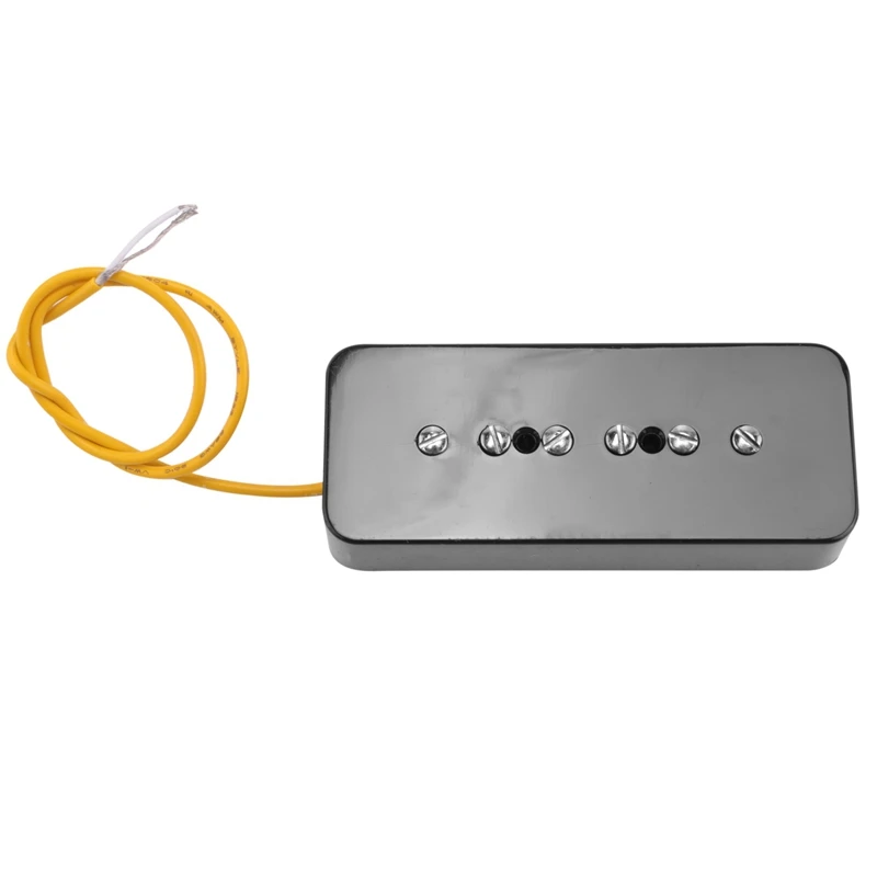 4x conjunto de barra de sabão ponte pescoço captador p90 alnico 5 captador de guitarra elétrica bobina única peças de guitarra preto