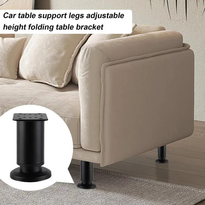 

Cabinet Support Leg Car Table Metal Legs Adjustable Height Telescopic Support Legs For Bed Sofa Dresser Chair And Coffee Table