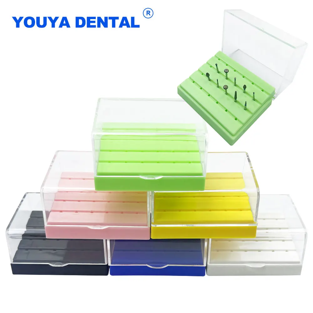 Autoclave Dental Disinfection Box 24 Holes Burs Block Drills Case for High Speed Handpiece Holder Dentist Instrument Sterilizer