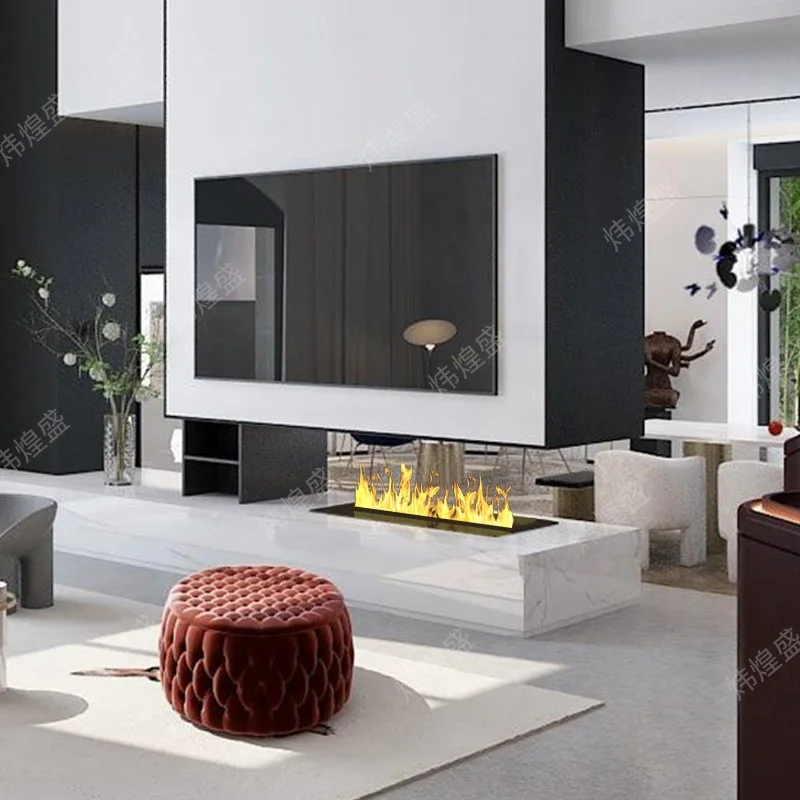 5 anos de garantia Fire Place 3d Kamin Led Vapor Steam Decor Chama Lareira elétrica sem calor