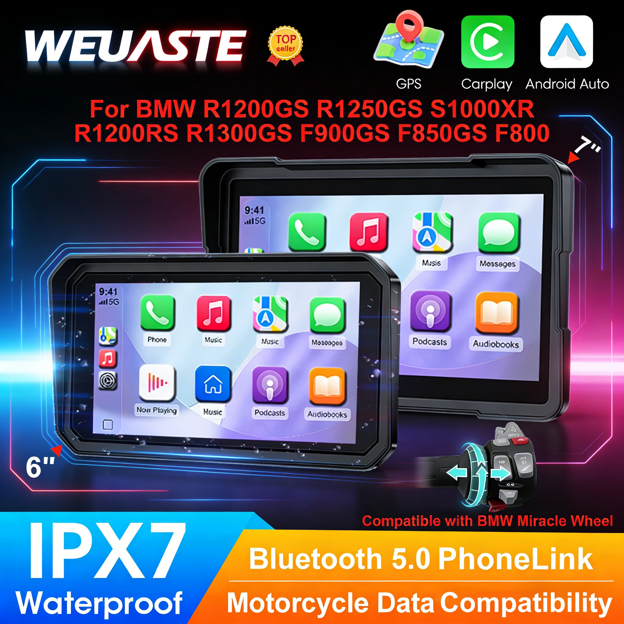 Weuaste 6" 7" Wirel…