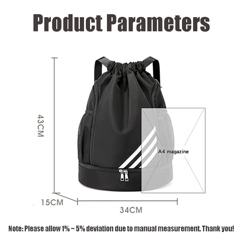 Waterproof Gym Bag for Men Sports Backpack Man Drawstring Basketball Bag Outdoor Gym Backpack Women Fitness Travel Sport Bag New