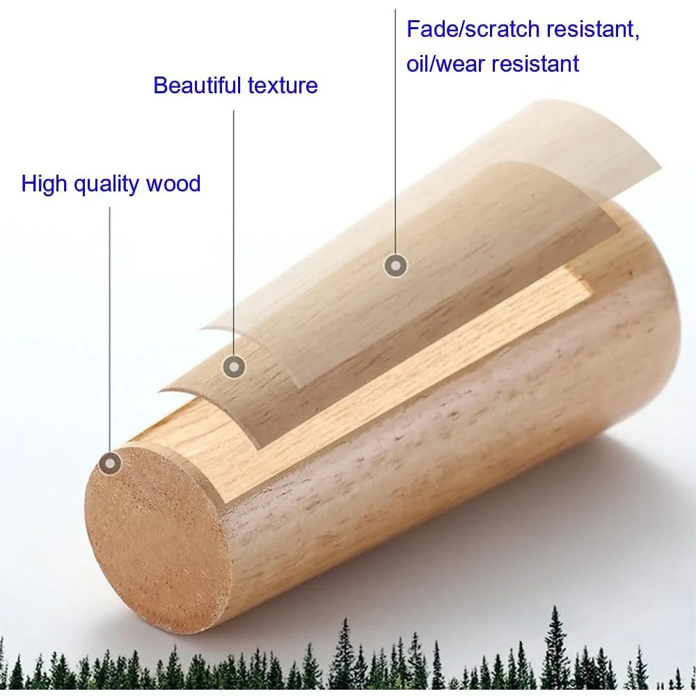 4 عبوات من أرجل قطع الأثاث الخشبية الصلبة مقاس 6 بوصة، أرجل بديلة لأرجل منتصف القرن الحديثة لطاولة نهاية الأريكة وحامل التلفاز والسرير #4