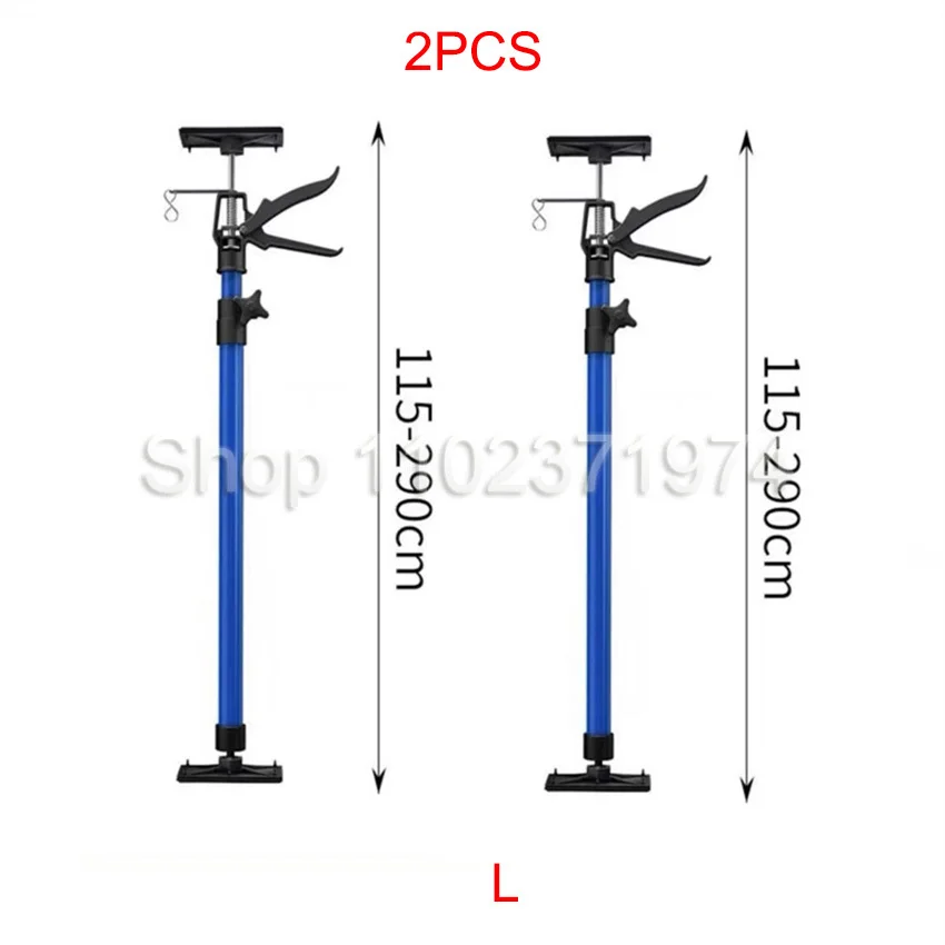 Upraded  Telescopic Steel Jack Support Rod Cabinet Board Lifting Support Rod Adjustable Hand Work Bracket 115－290cm