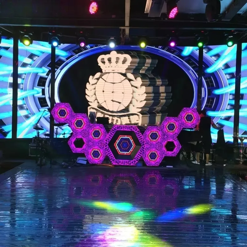Indoor Outdoor Seamless LED Video Wall Panel Wedding Party DJ Booth Stage Background Display Screen
