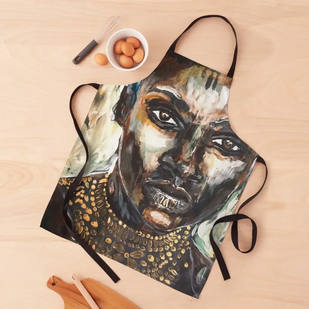 

Fierce African queen Apron carpenter kitchen gadgets For Men Household Items Useful Apron