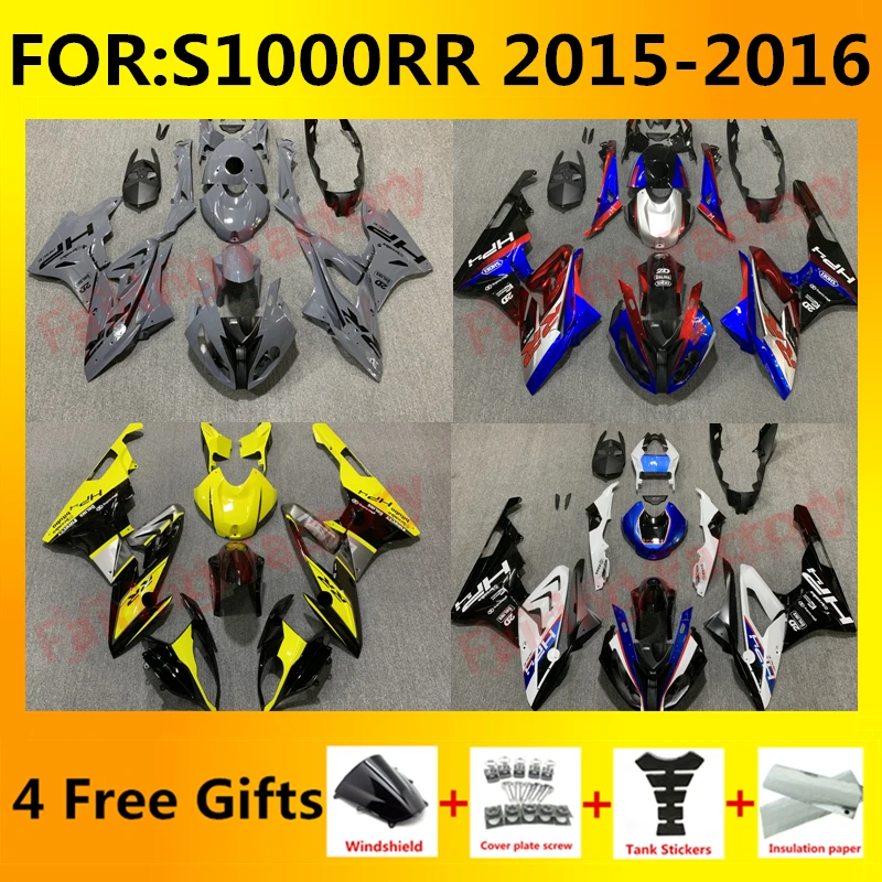 Motorcycle Fairing Kit ABS Plastic Body Bodywork Injection mold Bodykit For S1000 15 16 S1000RR S1000 RR 2015 2016 Fairings zxmt