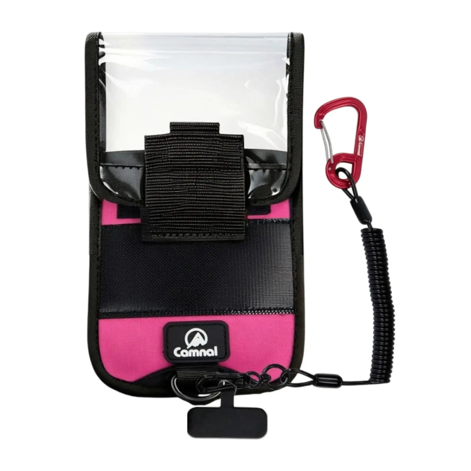 Outdoor Phone Case Pouch for Climbing Hiking Field Work Neoprene Shockproof Holder with Metal Clip and Elastic Lanyard