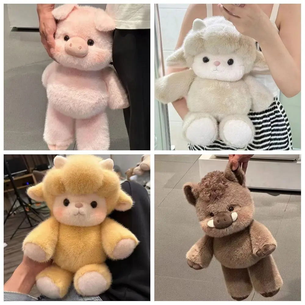 Neues Design Weiches Schweinchen-Plüschtier Kuschelkissen Niedliches 45 cm Plüschtier Emotionaler Support Stofftier