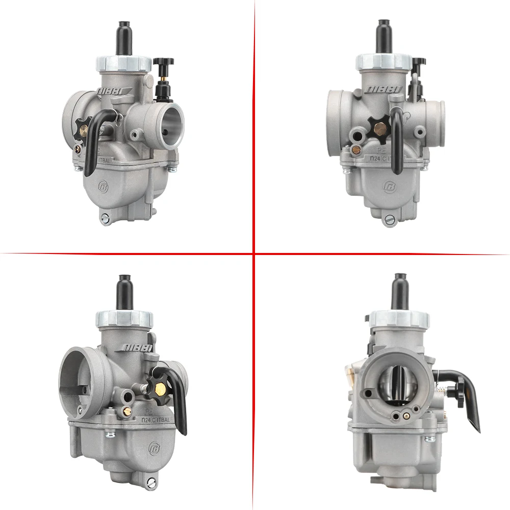 NIBBI 2T 4T Carburetor دراجة نارية PE24/26/28/30 مللي متر Carb مع نفاثات Carb لياماها كاواساكي هوندا سوزوكي الترابية دراجة