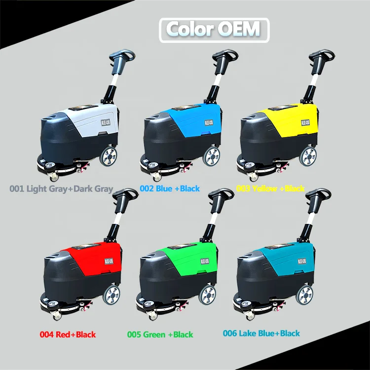 MLEE430B Walk Behind Floor Scrubber Dryer Compact Marble Tile Granite Epoxy Floor Cleaner Machine