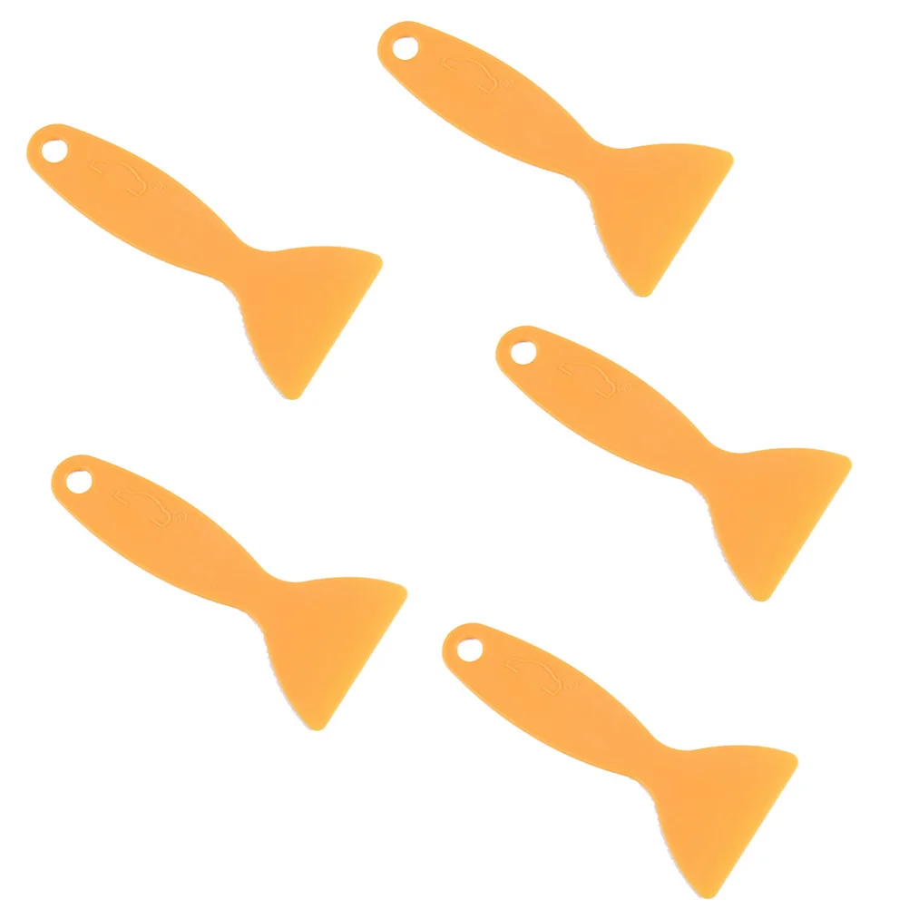 

5Pcs Yellow Glue Scraper Fine Crafted Makrolon Applicator Tool for Precise Glue Spreading and Scraping DIY Home Craft Kit