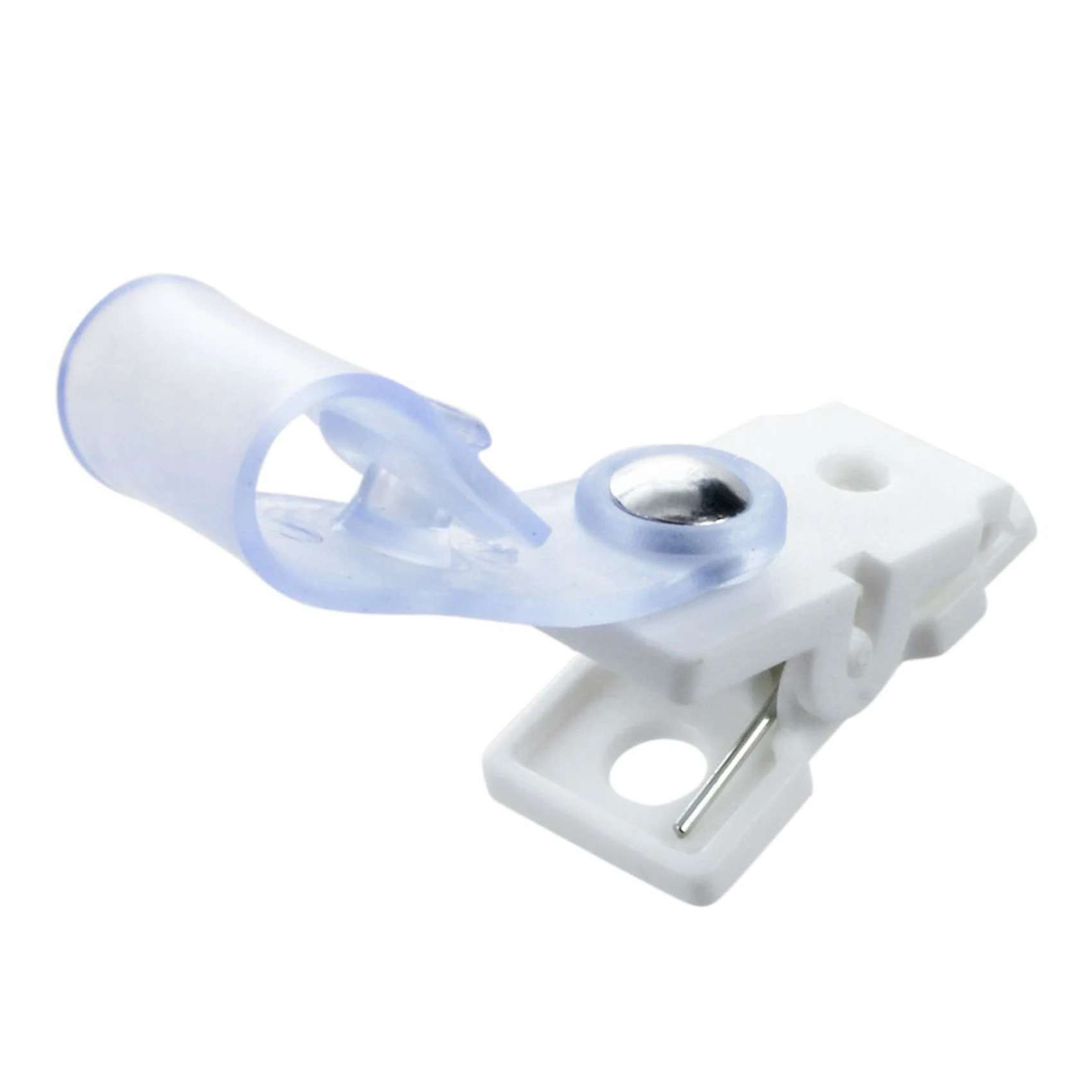 80 Pcs Plastic ID Card Name Tag Holder Badge Strap Clip White Clear