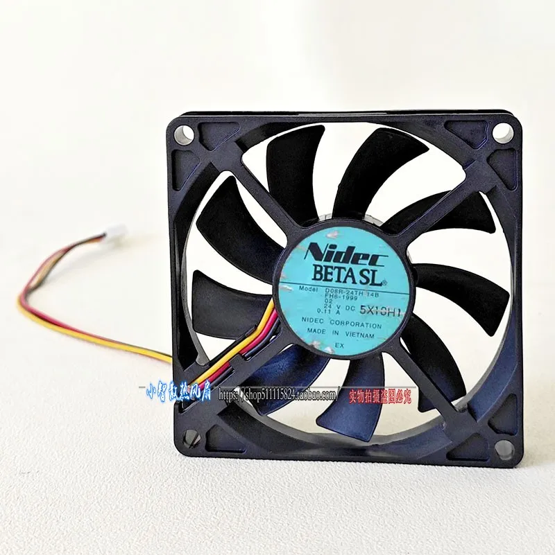 

ORIGINAL D08R-24TH 14B 24V 0.11A 8015 80*80*15mm NEW COOLING FAN RADIATOR