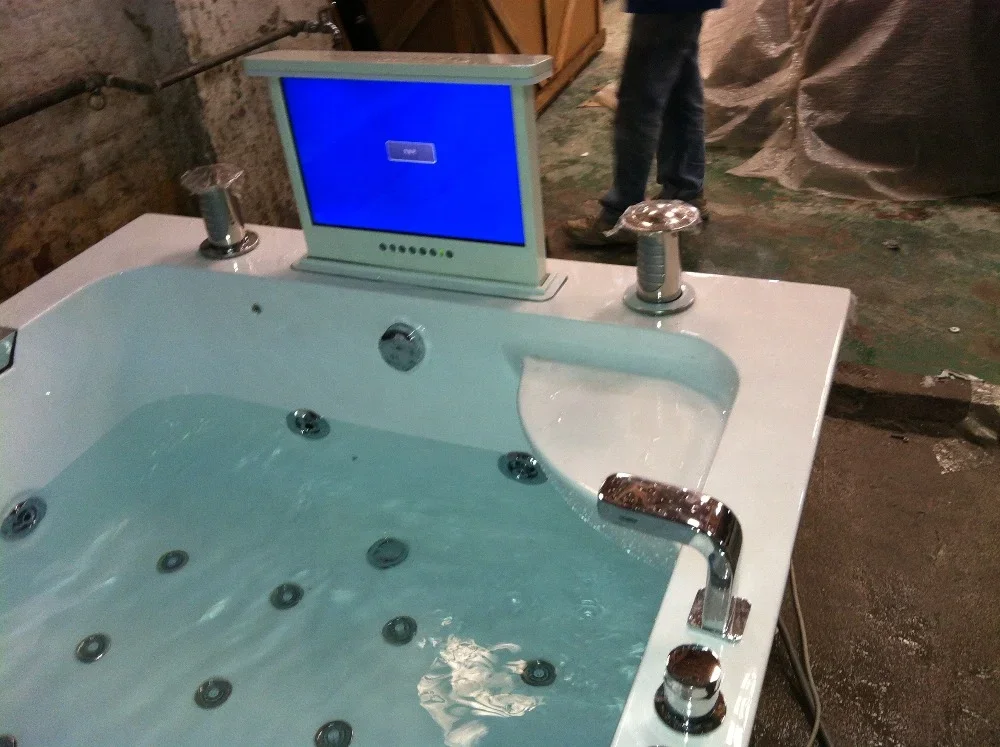 Venta de fábrica, bañera de hidromasaje independiente barata, remojo de burbujas, bañera de hidromasaje para 2 personas, bañera de masaje personalizada con spa, 1 pieza, 1,8 m