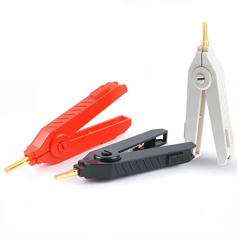 Copper Gold Plate Alligator Clip 90mm LCR Test Clip Low Resistance Kelvin Clip DIY Tools