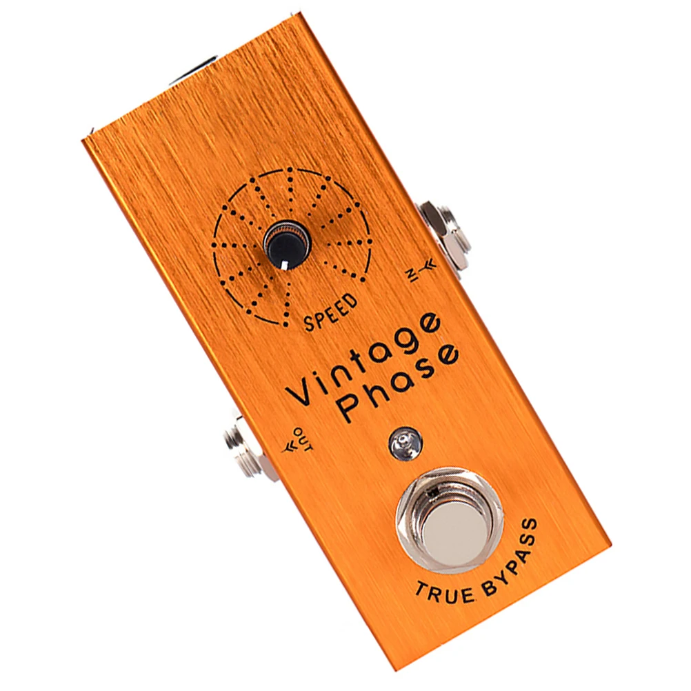 

Classic Phase Effector Guitar Effects Pedal Mini Orange Metal Shell Professional Electric Bass Musical Instrument Accessory